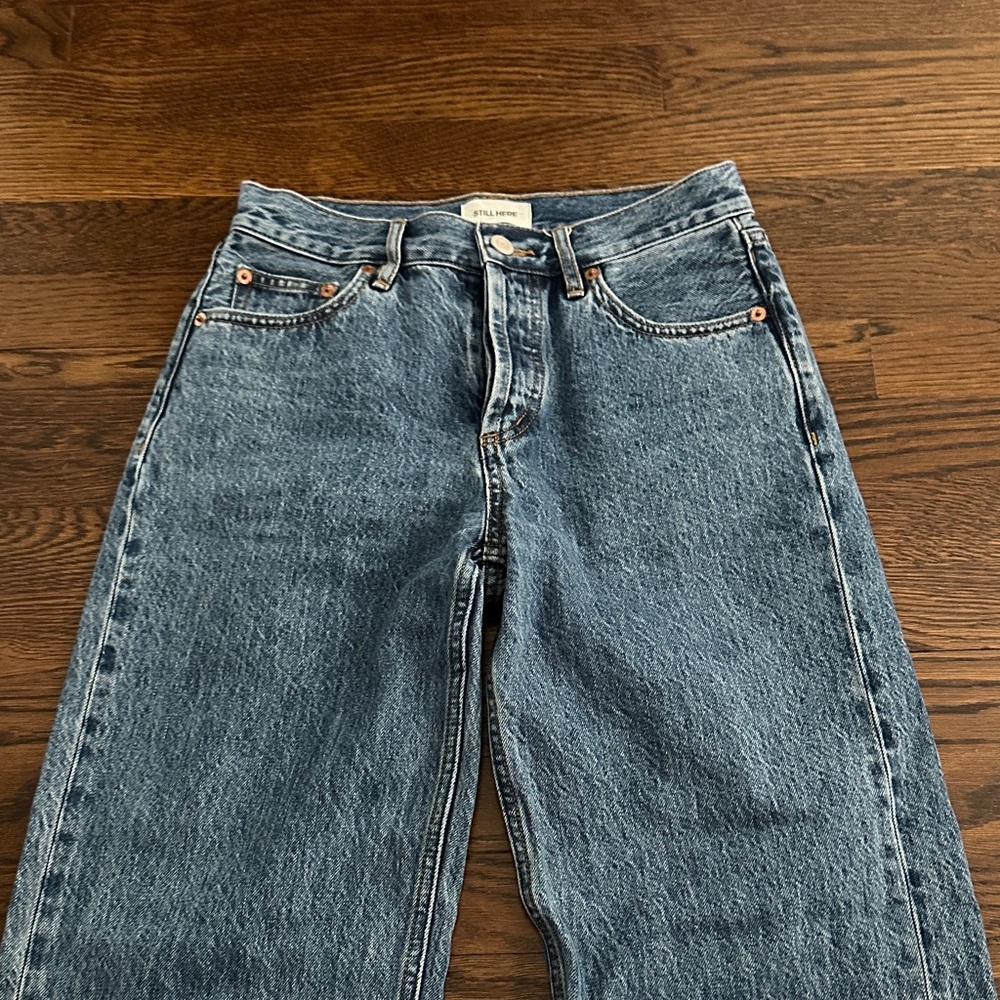 Still Here Blue Straight Leg Jeans Sz.24